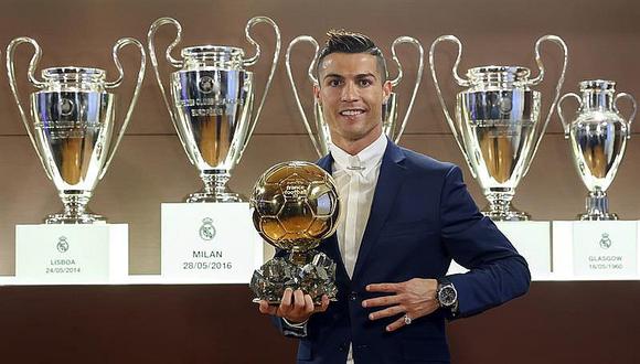 Cristiano Ronaldo logró su cuarto Balón de Oro y piensa en Lionel Messi 