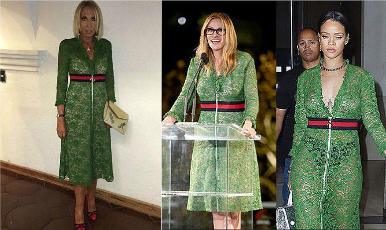 Laura Bozzo se pone el mismo vestido que Rihanna y esto sucede