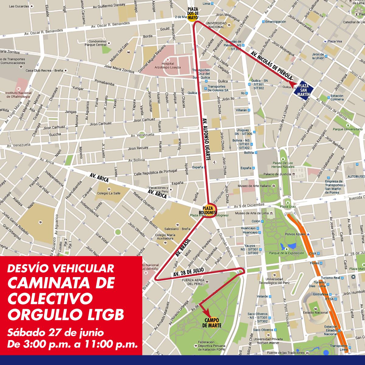 Día del Orgullo Gay: Desviarán tránsito vehicular por marcha