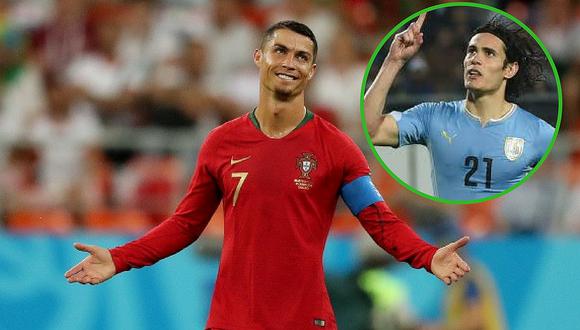 El humilde gesto de Cristiano Ronaldo que tuvo con Edinson Cavani cuando se enfrentaron el mundial