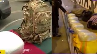 PNP detuvo a “Los Chamos Mochileros”: extranjeros transportaban 20 kilos de droga en maletines | VIDEO 