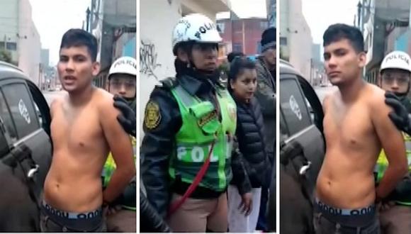 Detienen a extranjero por agredir a mujer policía en La Victoria | VÍDEO