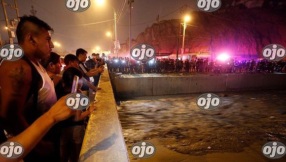 Huachipa: huaico pasó por puente Huaycoloro esta noche (FOTOS y VIDEOS)