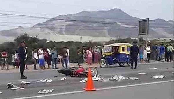 Mamita e hija caen de moto y mueren arrolladas por camión en Trujillo (FOTO)