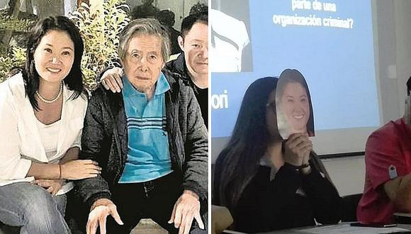 Keiko Fujimori: universitarios usan máscara de ella y de Alberto Fujimori en examen