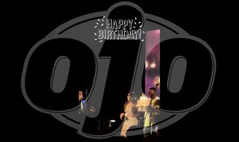 El Grupo 5 le cantó el tradicional cumpleaños feliz