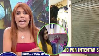 Tienda de Gianella Ydoña permanece cerrada un día después de la inauguración | VIDEO