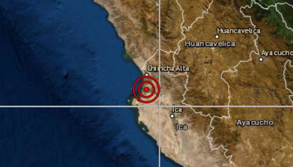 Sismo de magnitud 4,3 se reportó en Pisco (Ica) esta mañana. (Foto: IGP)