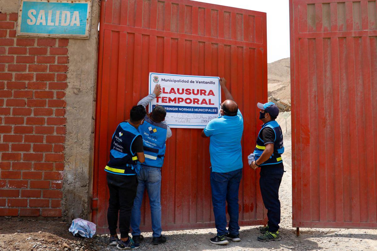 La empresa fue clausurada por personal de Ventanilla. (Difusión)