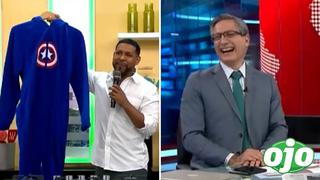 Edson Dávila ‘trolea’ EN VIVO a Federico Salazar al mostar su pijama: “Para que veas que soy un periodista A1″