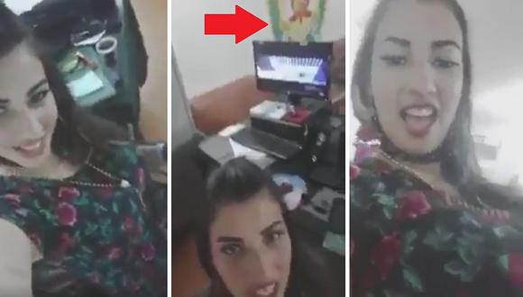 Extranjera es detenida y se pone a cantar reggaeton en comisaría de Trujillo (VIDEO)
