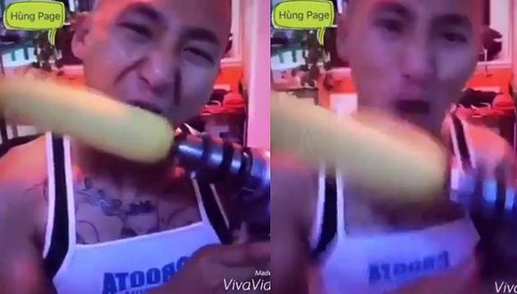 Facebook: Nuevo intento por comer choclo con un taladro se vuelve viral [VIDEO]