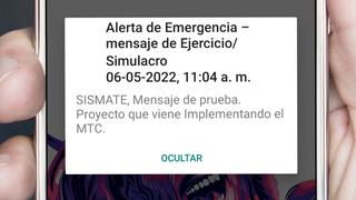 Nueva alerta de emergencia de sismo por el Sismate se dará de nuevo