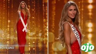 Alessia Rovegno deslumbró al público en el ‘Miss Universo’ con un elegante traje de noche