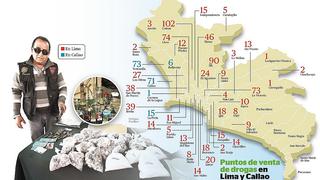 ¡Alarmante cifra!: existen 1600 puntos de venta de drogas en Lima y Callao