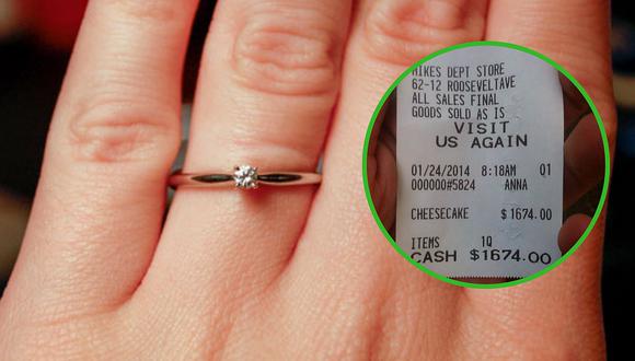 La queja de una mujer por el 'diminuto' diamante de su anillo de compromiso (FOTOS)