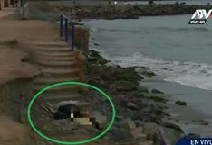 Surfista muere, cuerpo queda tirado y temen que se lo lleve el mar ante ausencia de fiscal | VIDEO