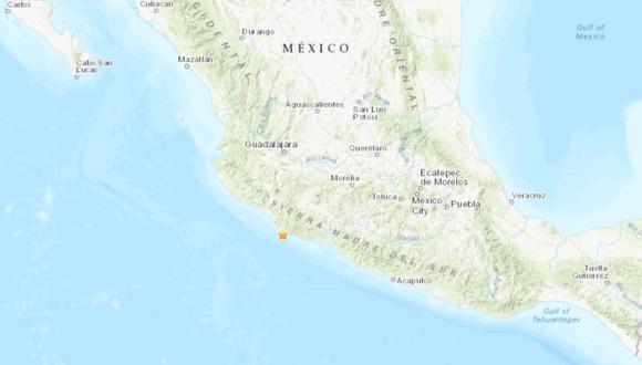 El terremoto que golpeó a México tuvo su epicentro en Michoacán. (USGS).
