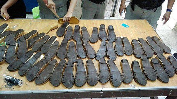 Trujillo: Utilizan suela de sandalias para camuflar droga en el penal