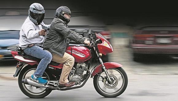 Lima reporta 5500 actos delictivos a bordo de motos lineales