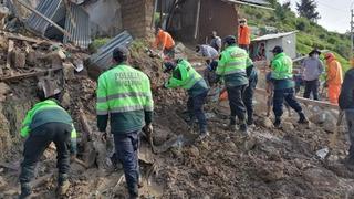 Septuagenaria muere aplastada tras deslizamiento de cerro que destruyó su vivienda, en Huancavelica