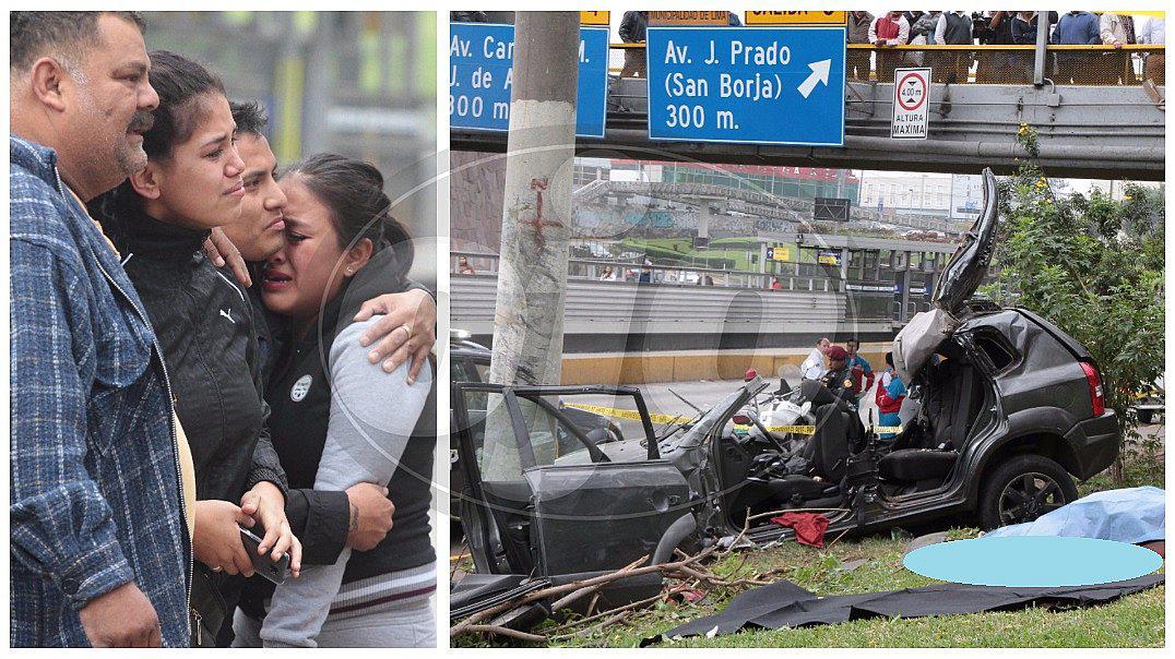 Vía Expresa: madre soltera muere en camioneta que iba a excesiva velocidad y dio vueltas de campana