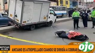 Villa El Salvador: ancianito murió atropellado por furgoneta cuando se dirigía a agencia bancaria