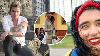 Cantante peruano Farik Grippa se casó con su novia tras 14 años de relación | VIDEO Y FOTOS