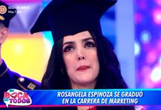 Rosángela llora al recordar lo difícil que fue terminar la universidad: “Tuve que buscar oportunidades”