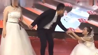Irrumpe boda su expareja con vestido de novia y suplica que vuelva con ella (VIDEO) 