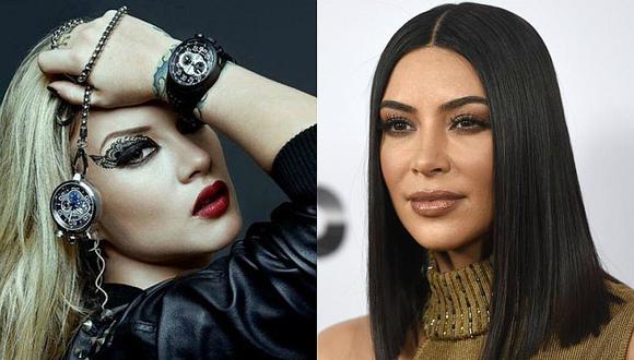 Leslie Shaw se inspira en Kim Kardashian para osado look