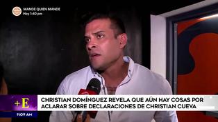 Christian Domínguez luego de que Cueva negara que lo amenazó: “No es momento para responder” (VIDEO)
