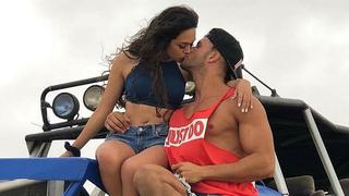 Fabio Agostini muestra orgulloso la sólida relación que tiene con Mayra Goñi