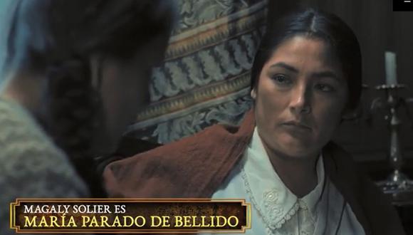 Magali Solier encarna a María Parado de Bellido en nuevo capítulo de “Los Otros Libertadores”. (Foto: Captura de video)