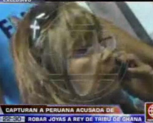 Capturan a peruana que robó joyas al rey de una etnia de Ghana (VIDEO) 