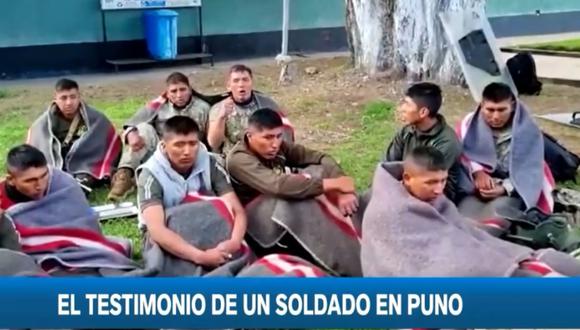 Testimonio de un soldado en Puno. Foto: Canal N