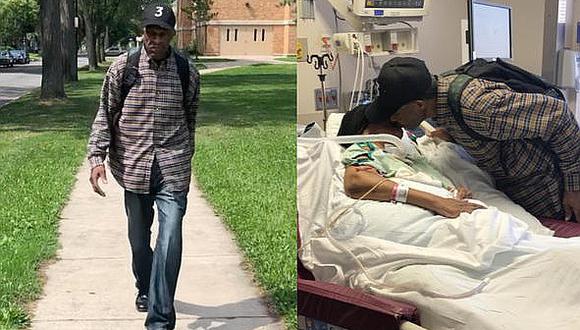 Abuelito de 99 años camina 10km diariamente para ver a su esposa enferma en hospital