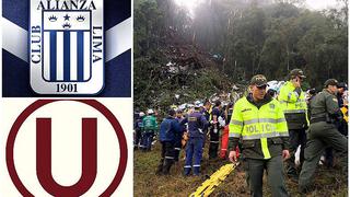 Chapecoense: Alianza Lima y Universitario expresan su solidaridad tras el accidente 