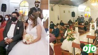 Novios son intervenidos en plena boda: policía multó hasta al cura en Cusco | FOTO