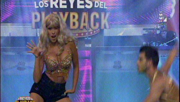 Los Reyes del Playback: Shirley Arica imita a Paulina Rubio y cae al agua  