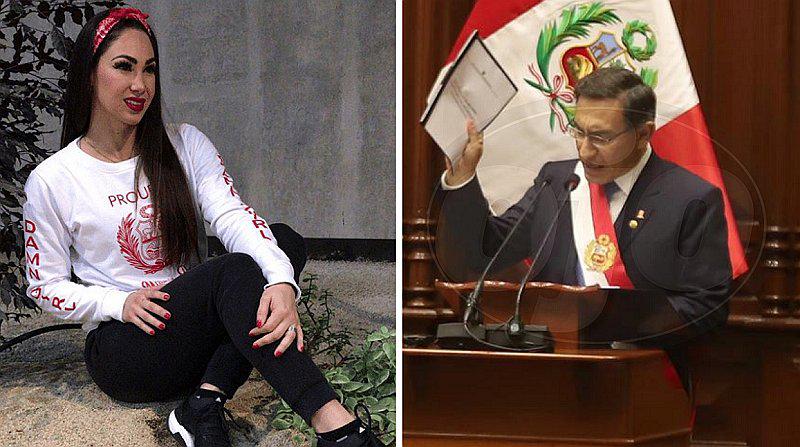 Melissa Loza a Martín Vizcarra: "Por fin escuchó al país, valiente presidente"