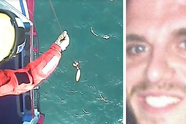 Tablista es rescatado tras 32 horas en el mar... solo con algo de frío