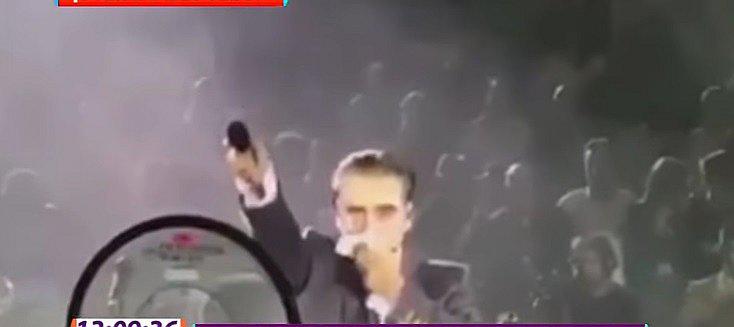 ​Alejandro Fernández subió ebrio al escenario y estuvo a punto de vomitar en pleno show (VIDEO)