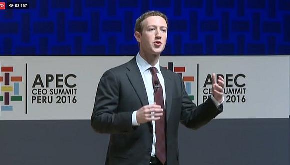 Facebook: Mira aquí la presentación de Mark Zuckerberg en la cumbre APEC (VIDEO)