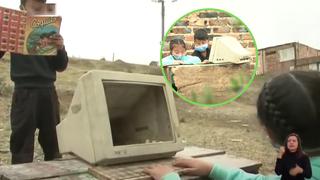 Dos primitos encuentran computador en la basura y se ponen a jugar con ella | VIDEO