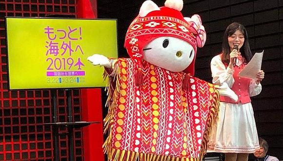 Promocionan al Perú en Japón con un Hello Kitty en chullo y poncho (FOTOS)
