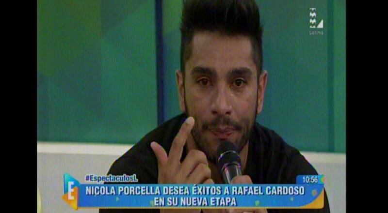 Nicola Porcella hace llorar a Rafael Cardozo con este mensaje    