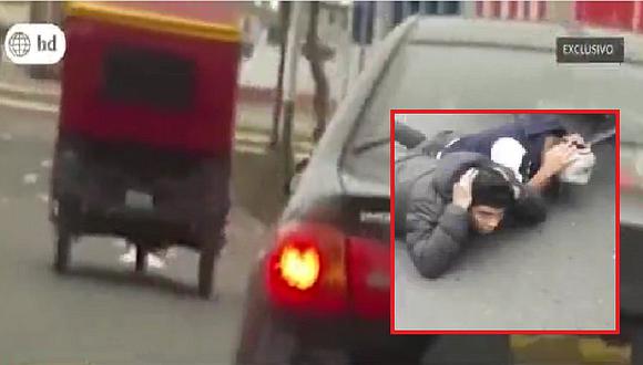 Callao: mujer logra grabar espectacular persecución a ladrones que la habían asaltado (VIDEO)