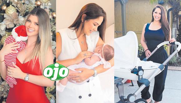 Brunella Horna y Marina Mora debutaron como mamás este año, mientras Melissa Klug dio a luz a su sexto hijo