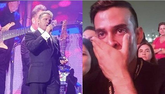 Christian Domínguez llora al ver a Luis Miguel en concierto (VÍDEO) 